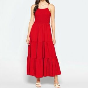 BCBG tired midi dress